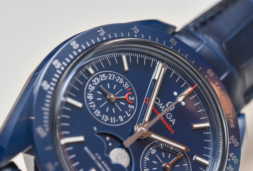 歐米茄超霸系列'月之藍面' 藍色陶瓷表殼月相腕表