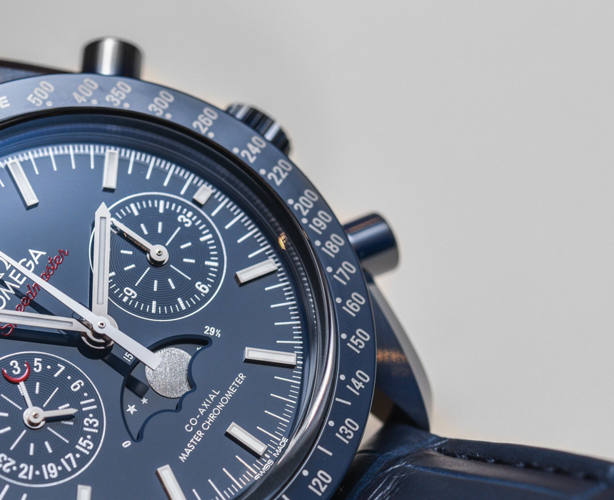 歐米茄超霸系列'月之藍面' 藍色陶瓷表殼月相腕表