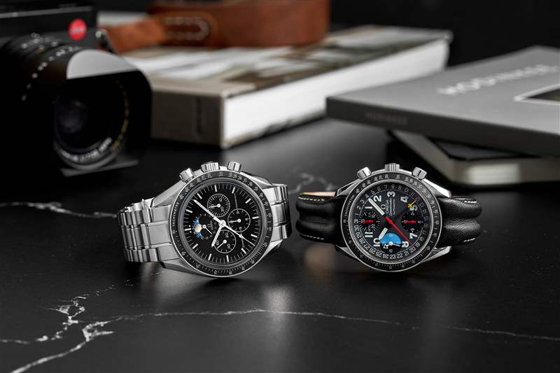 帶月相功能的歐米茄超霸MK40星期日歷型和歐米茄超霸專業月球表