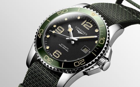 浪琴表深海征服者“浪鬼“改換叢林綠陶瓷表圈搭黑面僅限單一管道發(fā)售