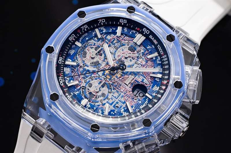 超吸睛!主打迷彩軍事風的透明皇家橡樹離岸型計時碼表