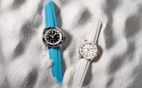 百年靈Superocean超級海洋系列新作：彩虹時標與迷彩面盤的創(chuàng)意展現(xiàn)