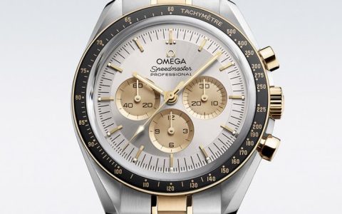 歐米茄創新材質融合：推出「半金」超霸登月表